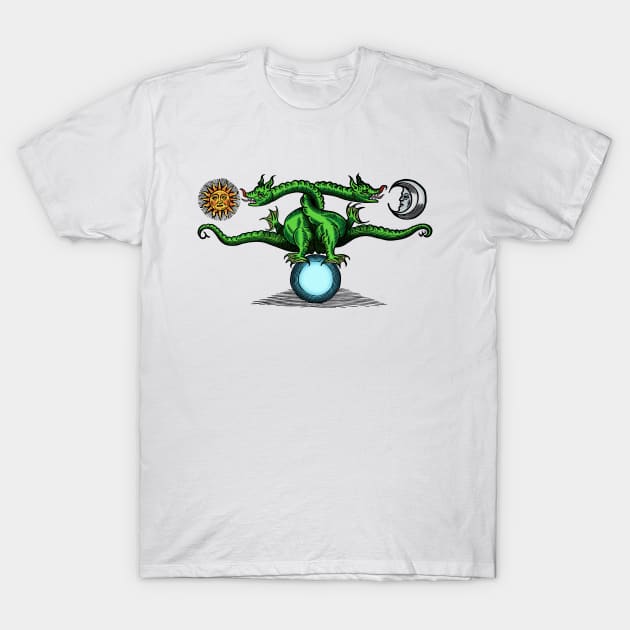 The Alchemical Dragon T-Shirt by Wright Art